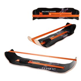 Balance Board, Wobble Board Trainer for Adults, Premium Wooden Curved Balance Training Equipment, Compact & Lightweight for Core Workouts