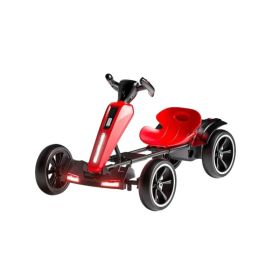 12V Electric Kids Pedal Go Kart, Folder Go Kart, Outdoor Ride On Toy With Adjustable Seat, 4 Non-Slip EVA Wheels For Boys And Girls Aged 3-6 Year (Option: HAMIF1001 RED)