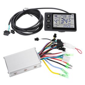 36V 48V Waterproof LCD Display Panel Electric Bicycle Scooter Controller Kit  2 36V 48V (Option: Default)