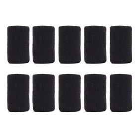 Hand And Finger Joint Protectors,Finger Sleeves Black Sport Finger Brace Protector Compression Sleeve Breathable Elastic Thumb Sleeves Thumb Spli (Option: BLACK)